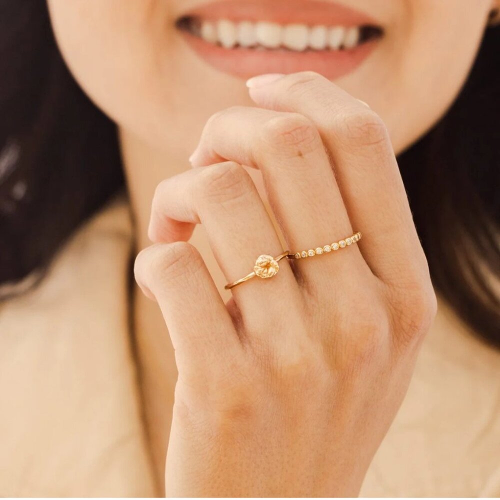 Birthflower ring